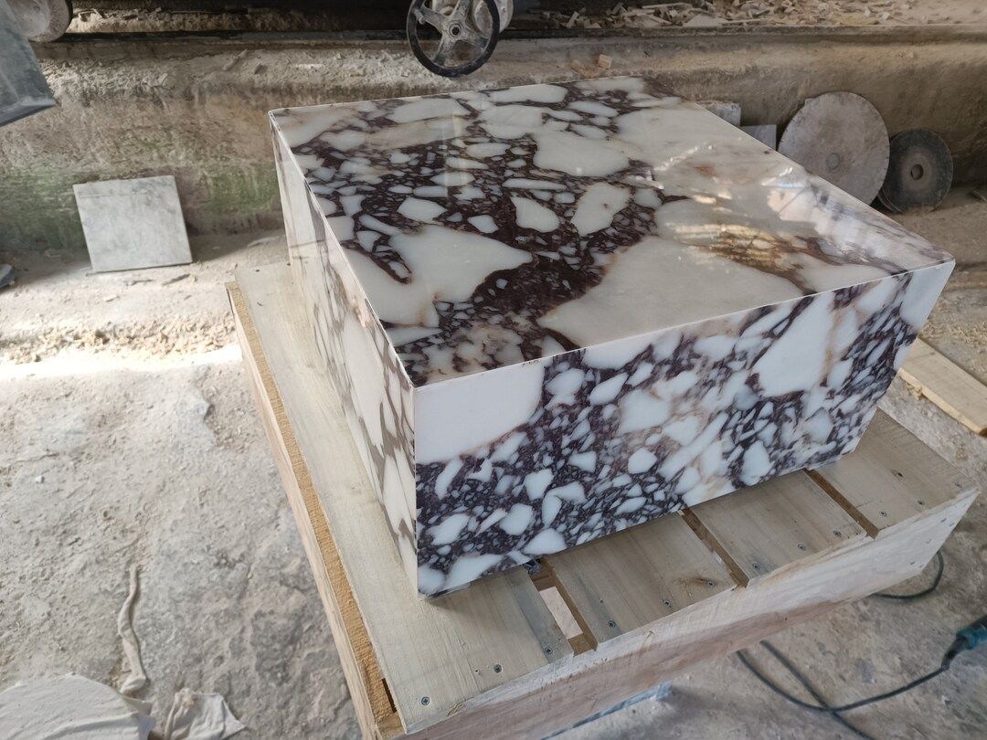 Marble Coffee Table, Cube Coffee Table, Block Coffee Table, Handmade Italian Marble Fast and Free... | Etsy (US)