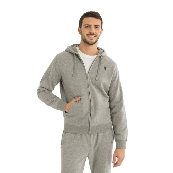 U.S. Polo Assn. Men's Everyday Full Zip Fleece Hoodie | Walmart (US)