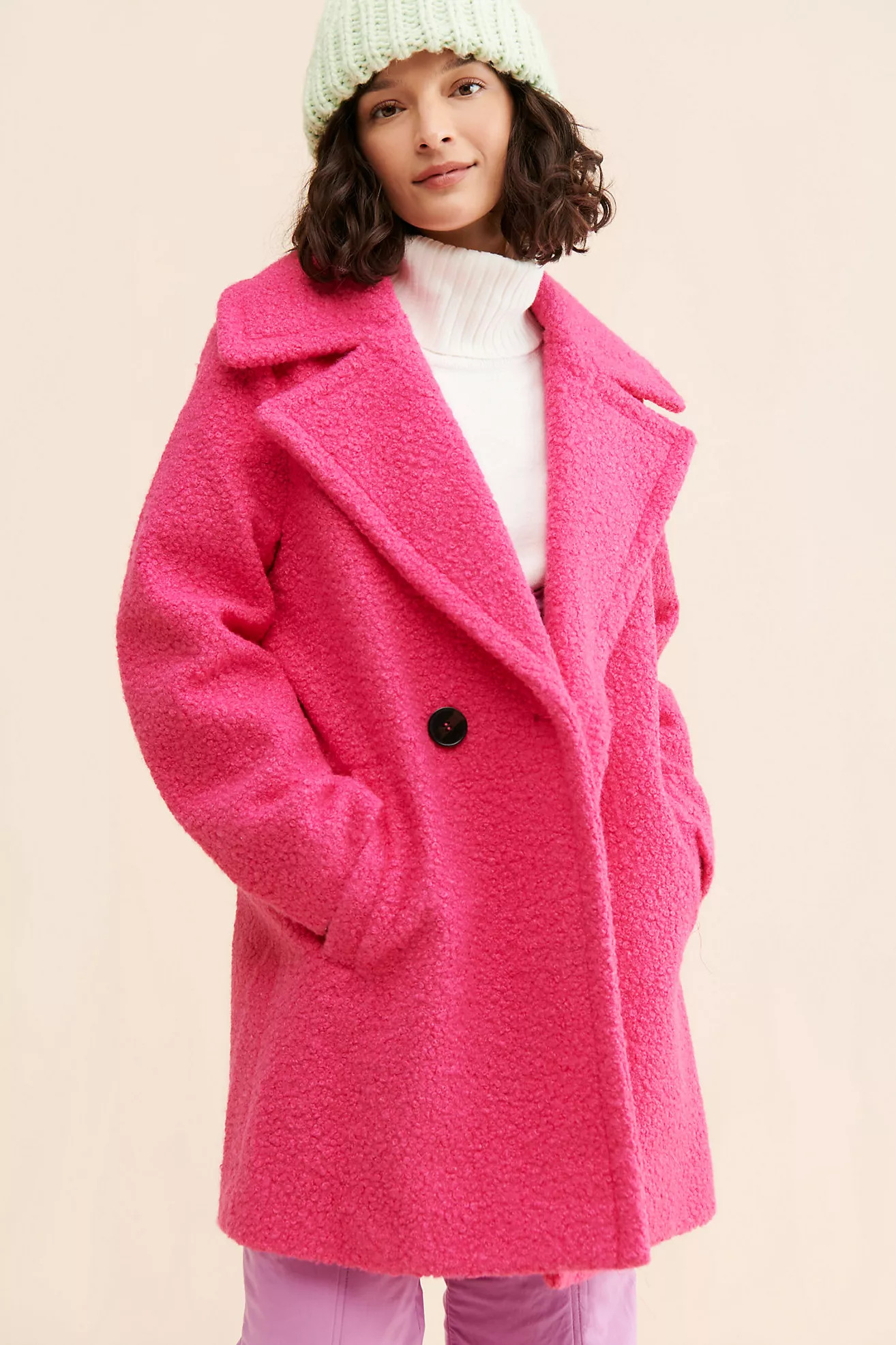 NVLT Emilia Fuzzy Overcoat | Anthropologie (US)