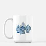 Chinoiserie Blue and White Ginger Jars Mug | Amazon (US)