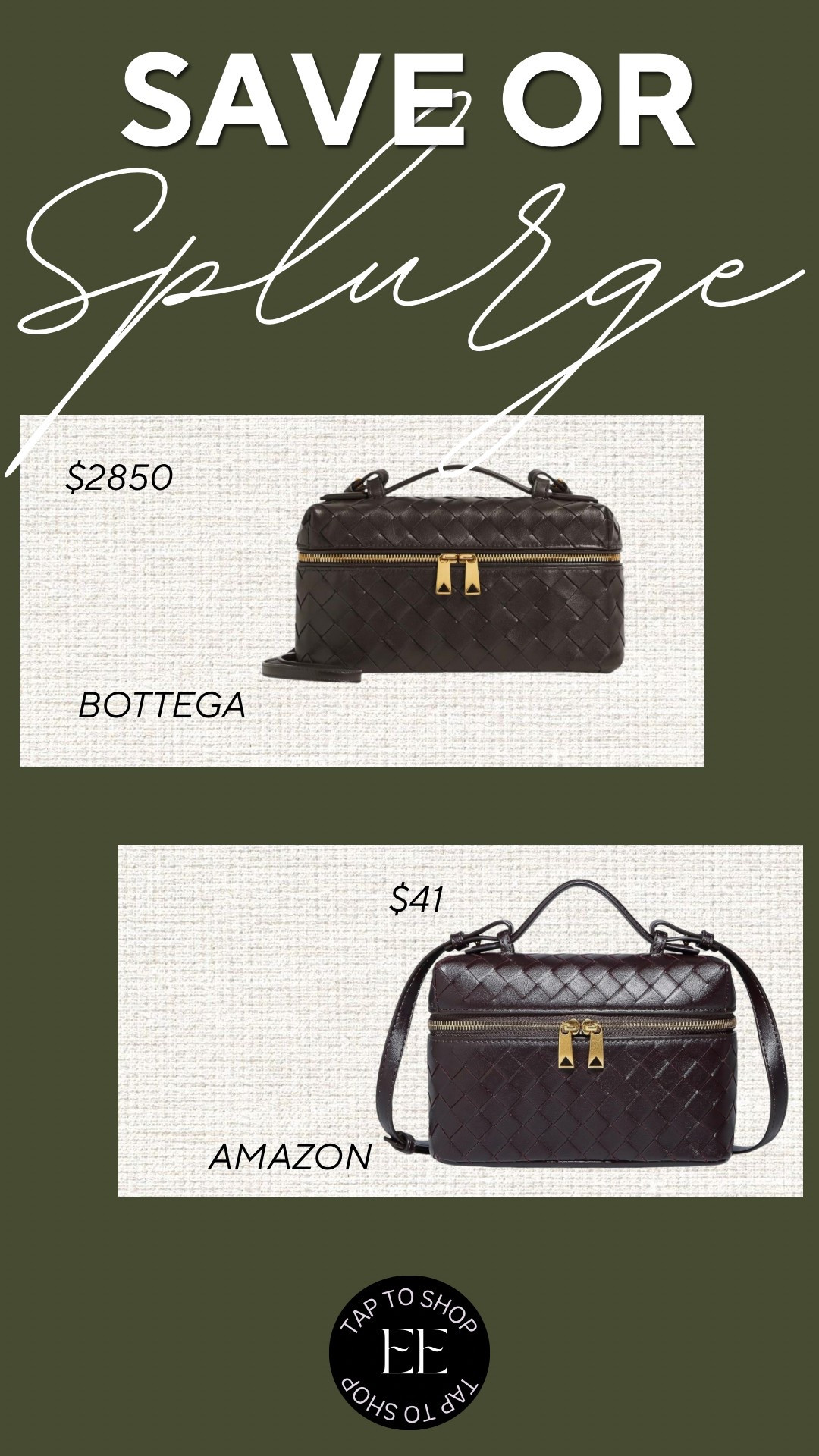 Save Or Splurge The Best Bottega Bang Bang Vanity Dupe!

#LTKFindsUnder100 #LTKFindsUnder50 #LTKStyleTip