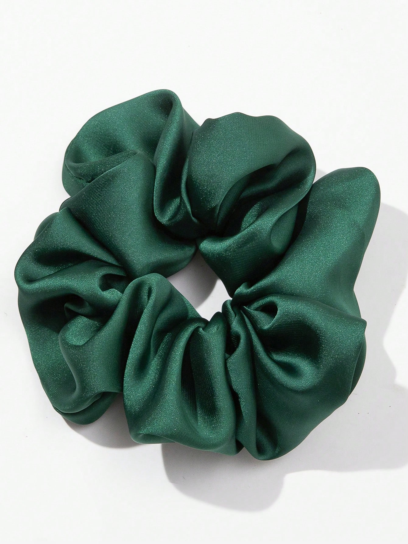 1pc Women's Simple & Fashionable Satin Oversized Scrunchie Solid Color Elegant Hair Tie Headband ... | SHEIN
