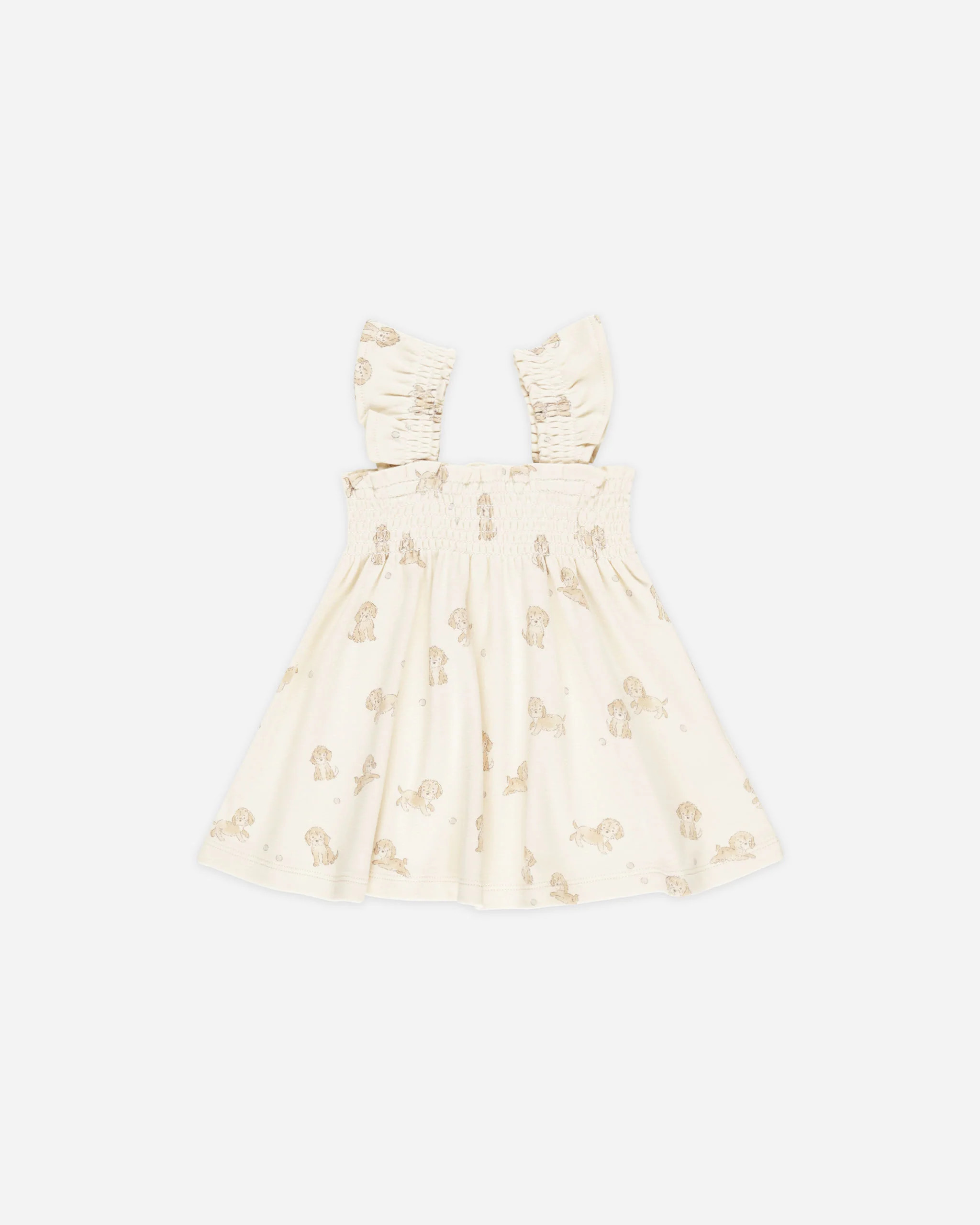 Smocked Jersey Dress || Puppies | Rylee + Cru