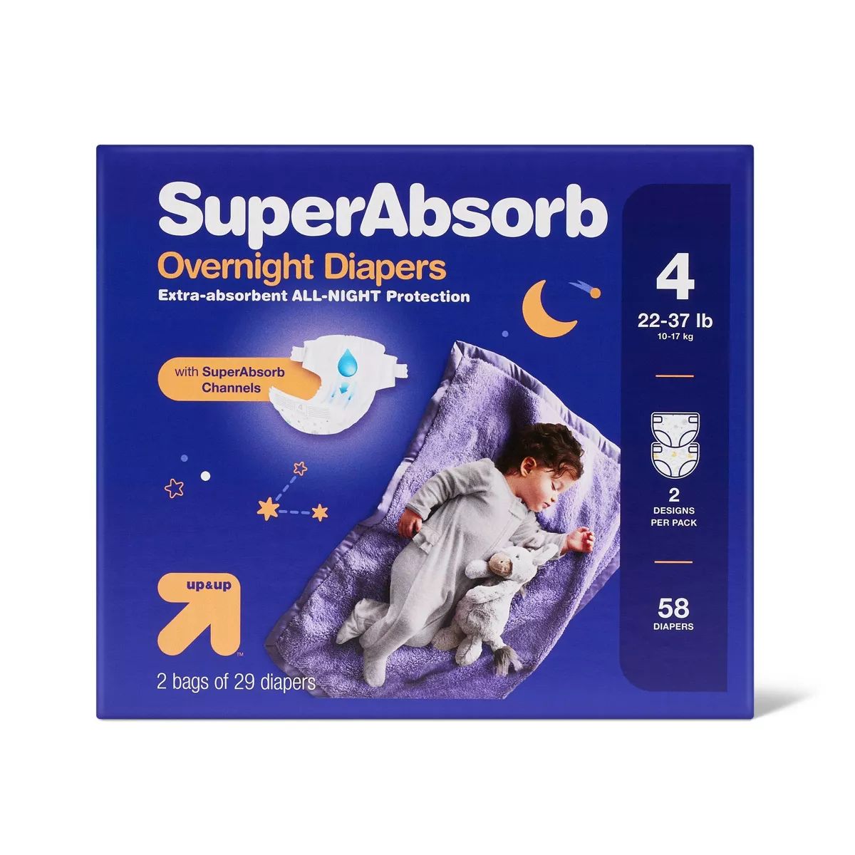 Disposable Overnight Diapers Pack - up & up™ | Target