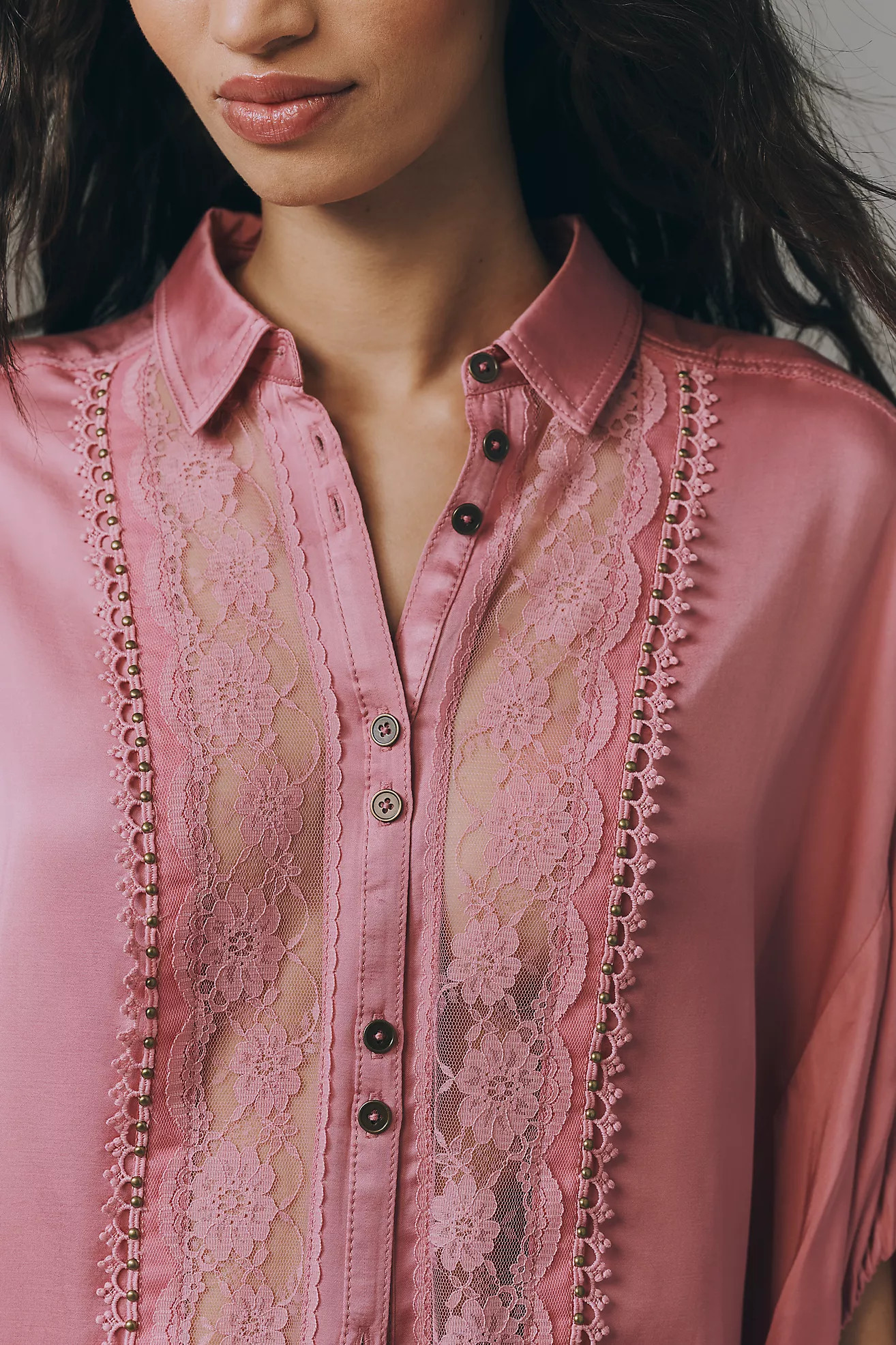 Pilcro Quincy Lace Blouse | Anthropologie (US)