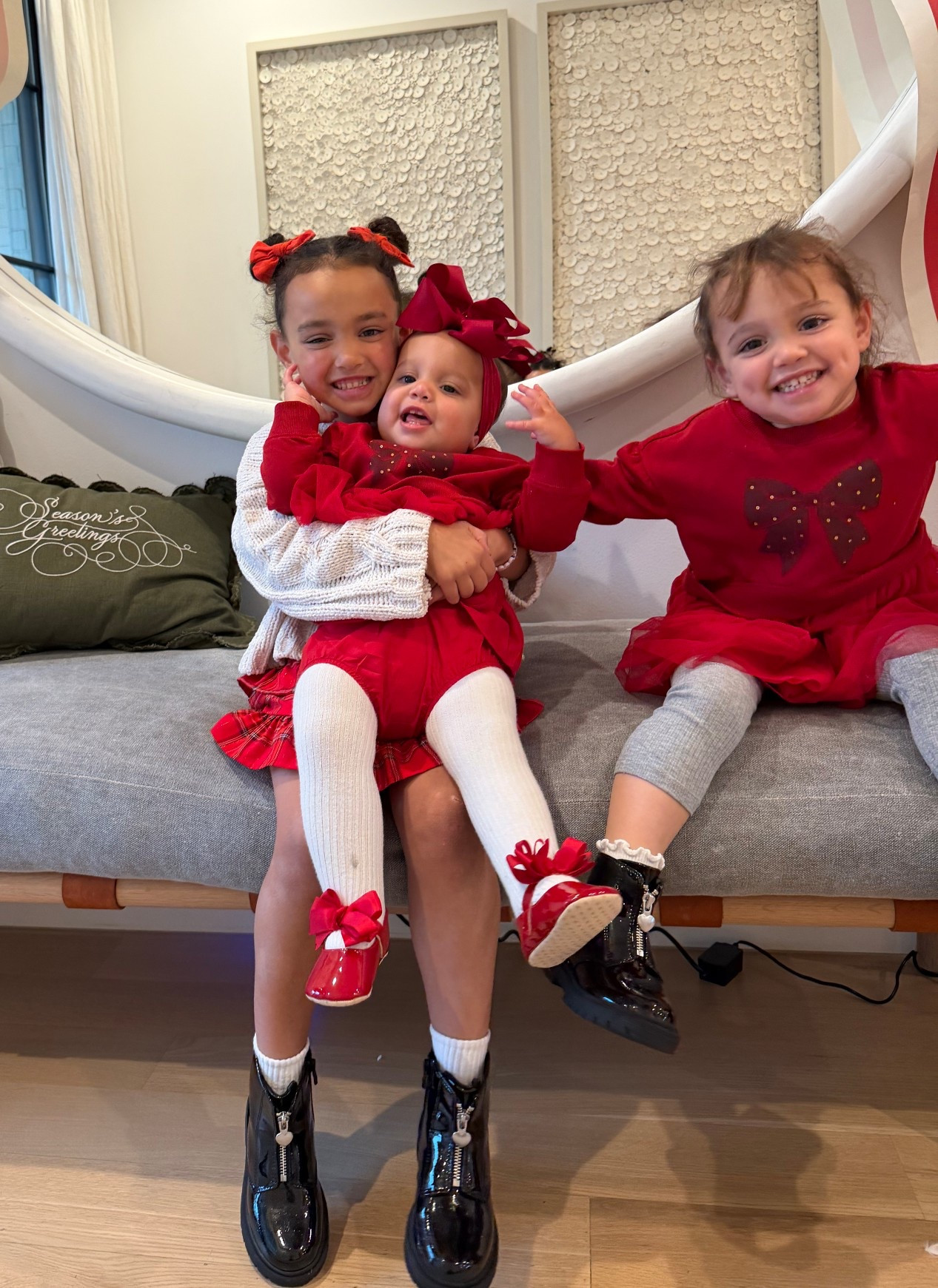 Christmas outfits for the girls! ❤️