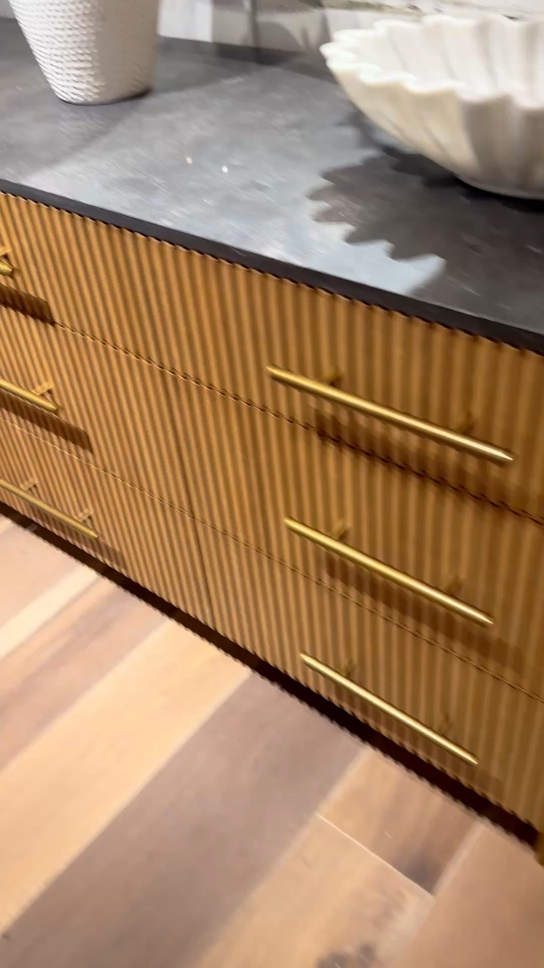 Warm wood tones, sculptural reeded detailing, and a marble top that make this piece feel both timeless and elevated. I love a design like this with so many drawers—everything has a place, making storage feel organized, easy to access, and easy to find without digging through deep cabinets. A versatile piece like this works beautifully in a bedroom as a dresser, in an entry as a statement piece, or in a living room where extra storage always feels like a luxury. Memorial Day sale is on at Arhaus—shop up to 50% off and check out our hand-picked favorites.  

#memorialday #arhaus #dresser #bedroomfurniture #sideboard #entrycabinet #buffet #console #consolecabinet #livingroomstorage #tablelamp #marbletop #reededdetail #storagesolutions #wowfactor #ltkhome

#LTKHome #LTKdayinmylife #LTKHome #LTKSaleAlert