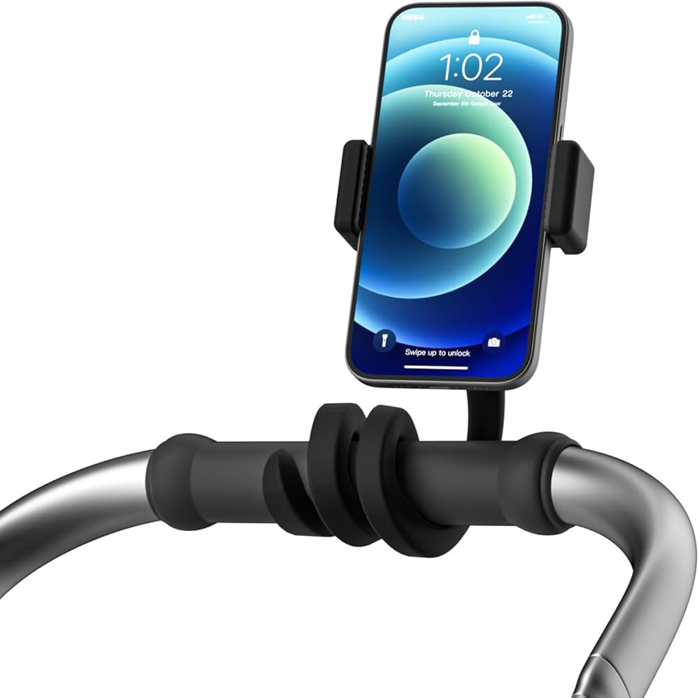 Portable Stroller Phone Holder Mount for Baby and Parent to One Hand Operation - Flexible Phone H... | Amazon (US)