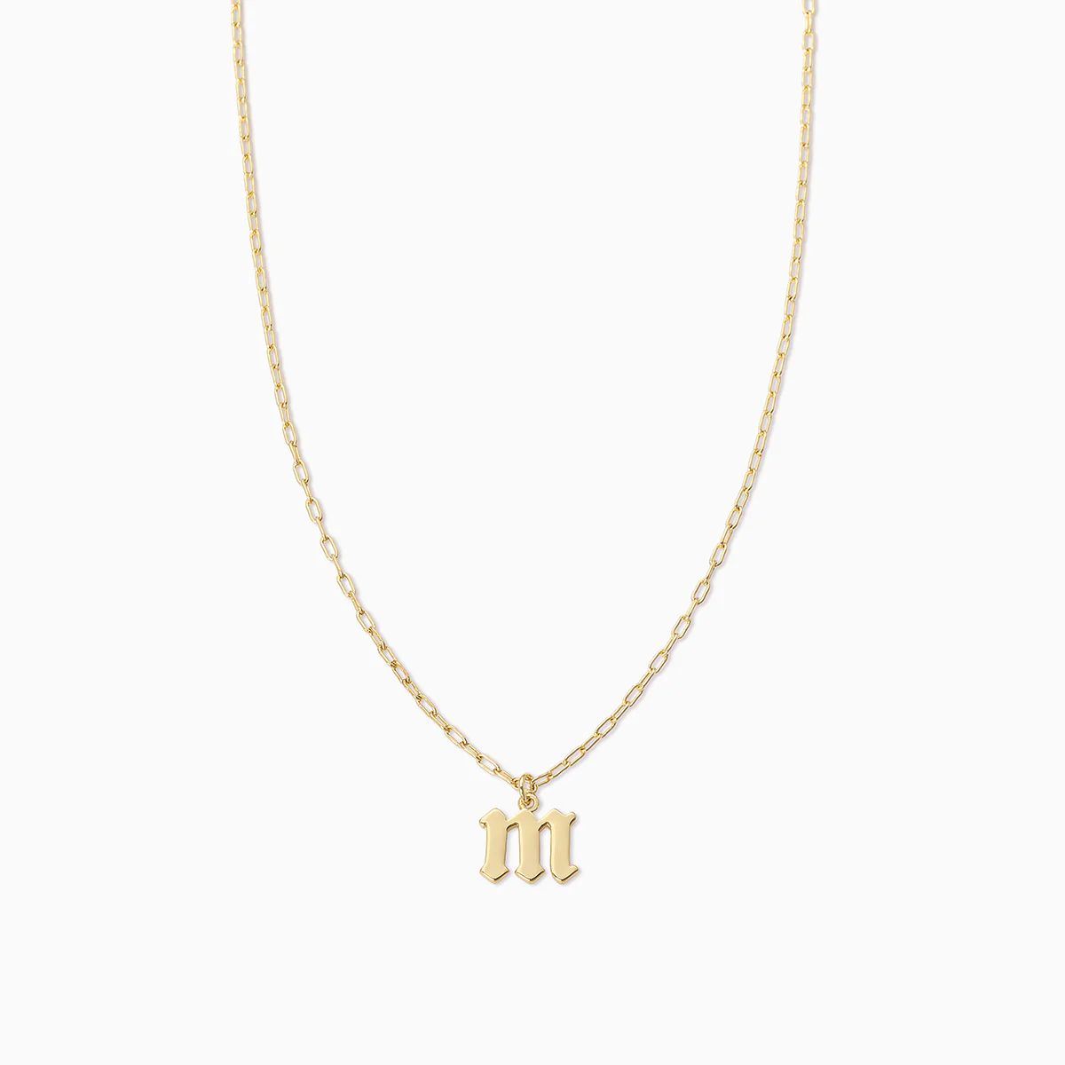 Gothic Initial Pendant Necklace | Uncommon James