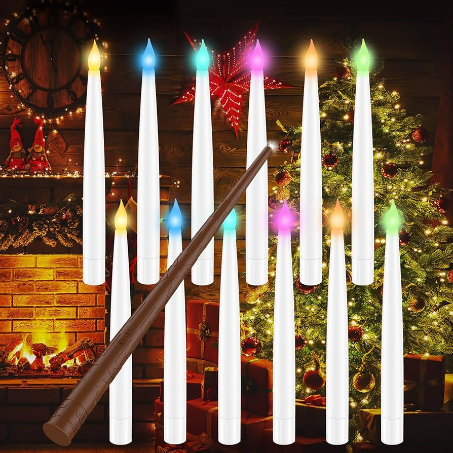 Coovee Farbwechselnde Schwimmende Kerzen mit Zauberstab-Fernbedienung, 12 Stück Magische hängen... | Amazon (DE)