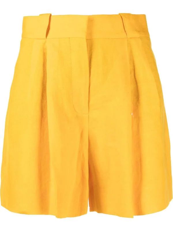 Blazé Milano high-waist Pleat Shorts - Farfetch | Farfetch Global