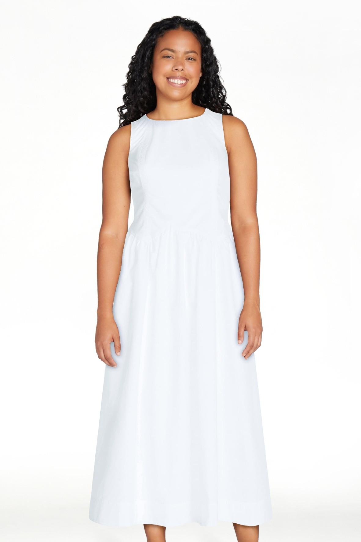 Free Assembly Women’s and Women's Plus Sleeveless Cotton Racer Back Maxi Dress, Sizes XS-4X | Walmart (US)