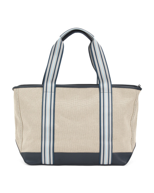 The Capri Striped Tote | TJ Maxx
