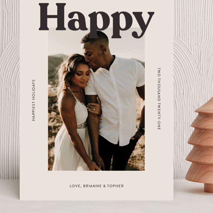 "Merry Color Overlay" - Customizable Grand Holiday Cards in Pink by Chryssi Tsoupanarias. | Minted