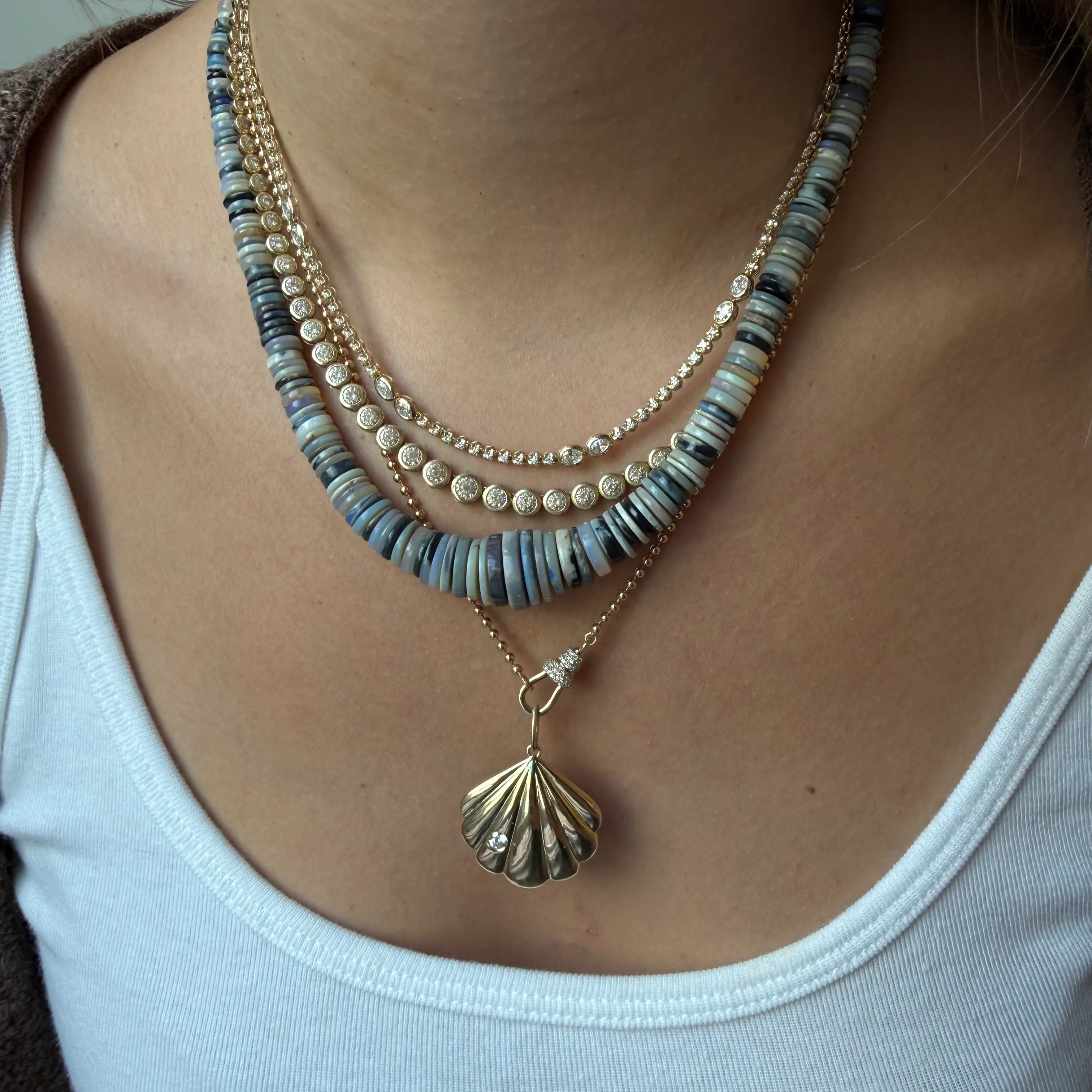 OPAL BEADED NECKLACE – SHAKTI | SHAKTI JEWELRY