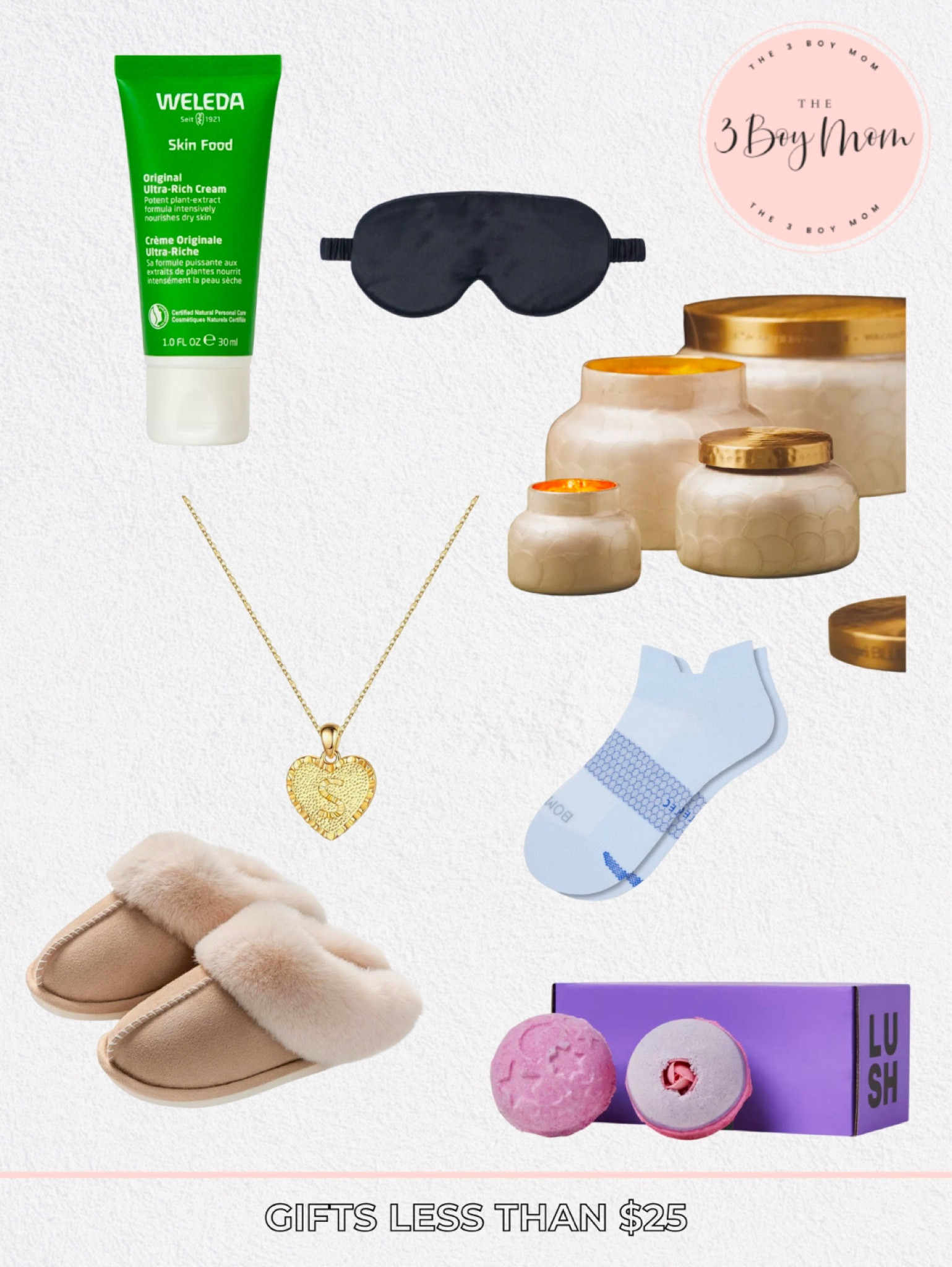 Gifts less than $25

Gift Ideas for under $25 Holiday gift guide, stocking stuffers, small gifts, friend gift, coworker gift, secret Santa, favorite things party, gift basket, Christmas, Gifts less than $25, house slippers, lush bath bombs, candles, eye mask, lotion, socks, stocking stuffers


#LTKGiftGuide #LTKSeasonal #LTKHoliday