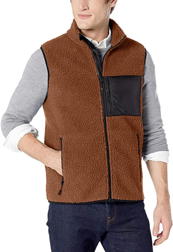 Amazon Brand - Goodthreads Men's Sherpa Fleece Vest | Amazon (US)
