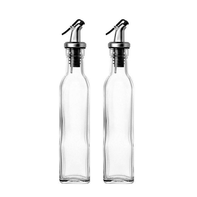 Juvale 2-Pack 8.5oz 250ml Olive Oil and Vinegar Cruets Glass Dispensers Bottles | Target