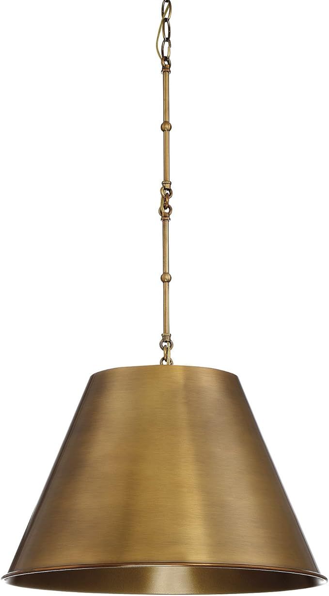 Savoy House 7-131-1-322 Alden 1-Light Pendant in Warm Brass | Amazon (US)