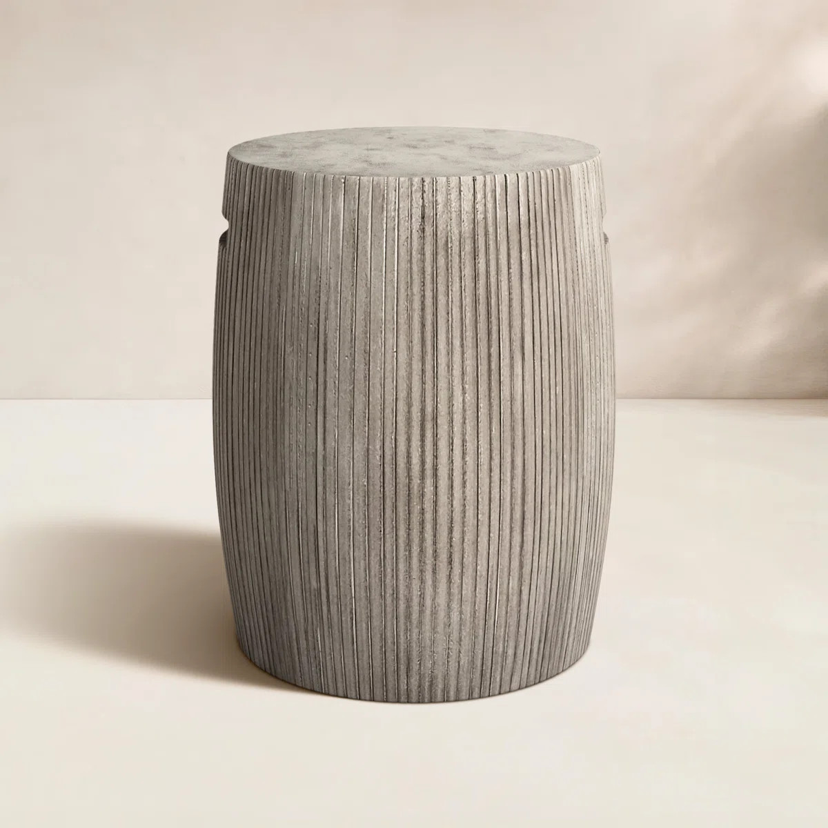 Lionel 15" W x 15" D Round Weather Resistant Concrete Outdoor Side Table | Wayfair North America