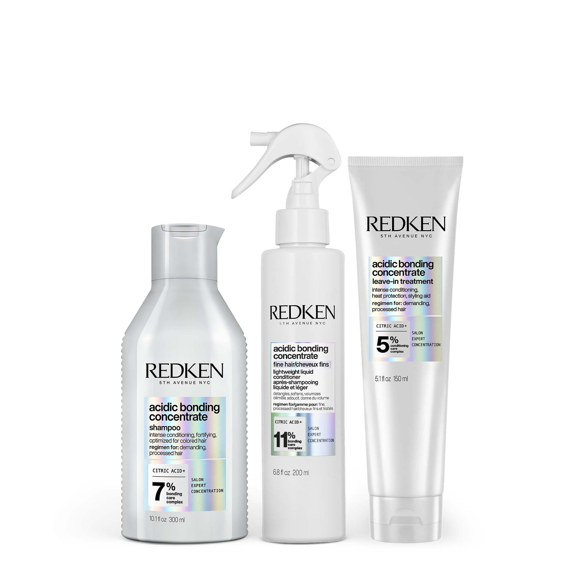 Acidic Bonding Concentrate Trio for Fine Thin Hair | Redken | Redken