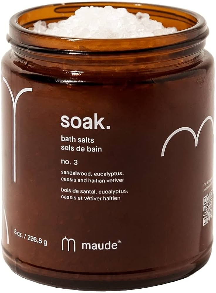Maude Soak No. 3 - Nourishing Bath Salts - Self Care Gifts for Women + Men - Magnesium Soak with ... | Amazon (US)