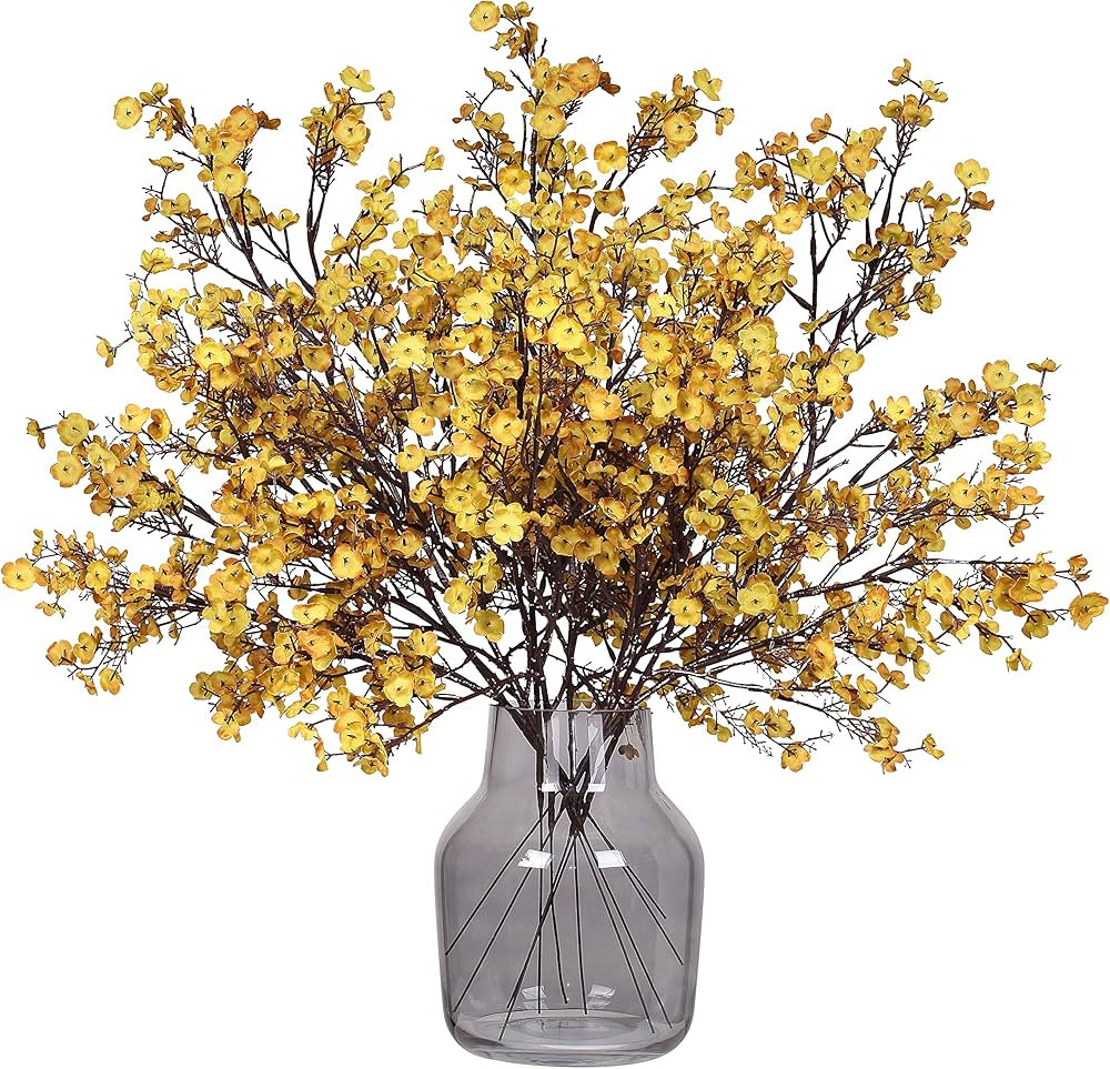 Momkids 15pcs Babys Breath Fabric Cloth Artificial Flowers Fake Gypsophila Bouquet Faux Silk Flor... | Amazon (US)