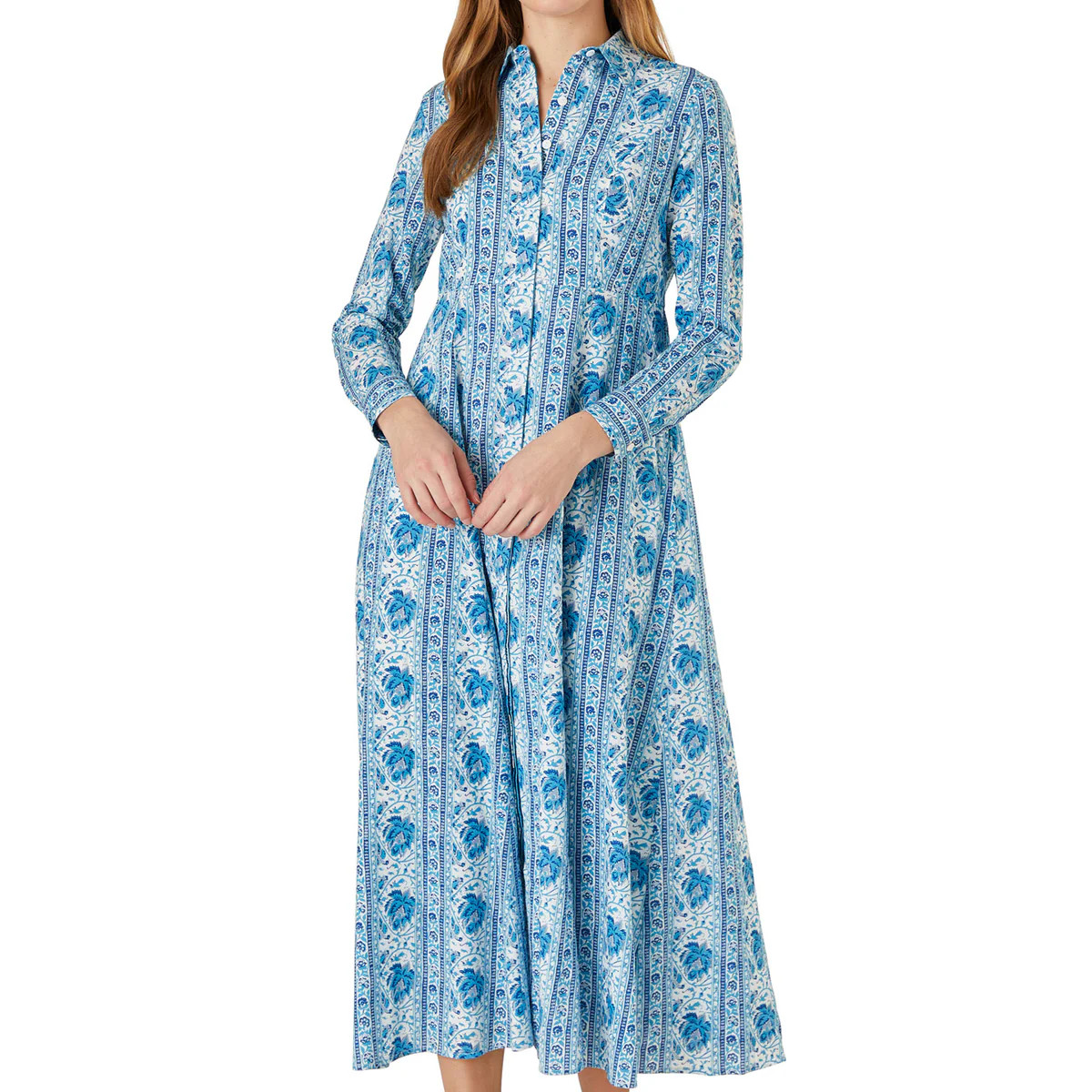 Classic Shirt Dress, Mumbai Stripe Blue | Livro