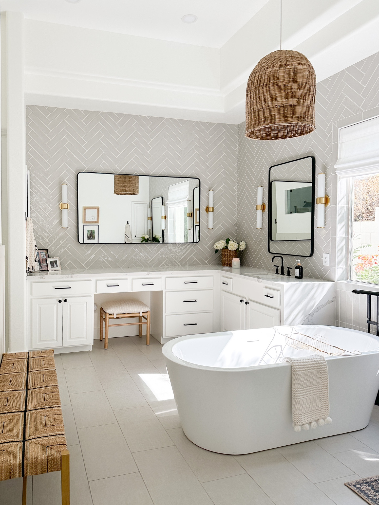 Modern White Organic Bathroom ~ with Serena and Lily favorites on sale! 


#LTKFind #LTKsalealert #LTKhome