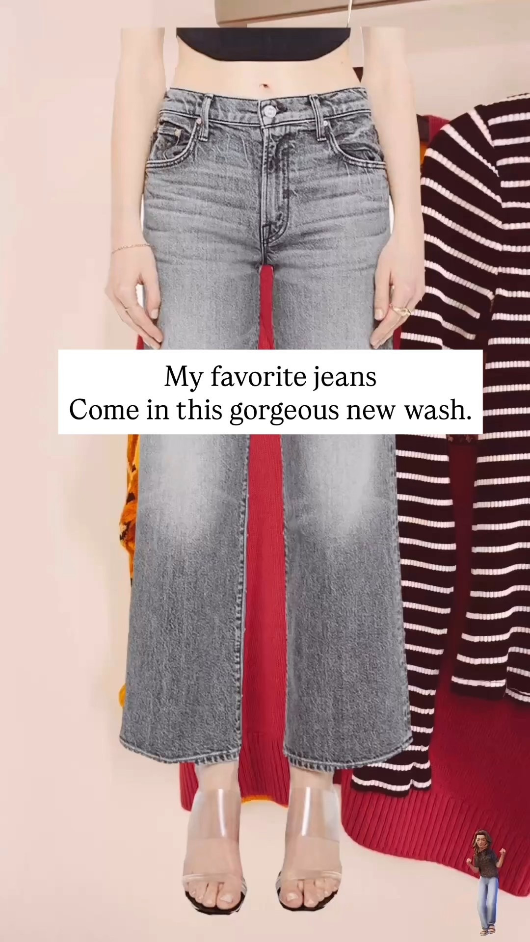 I can’t believe my favorite jeans now come in this beautiful gray wash! I’m so excited! Now, which top should I get with them?
Please let me know your favorite from video. Outfit loading… 📶

#MotherMavenJeans #MotherDenim #PickTheTop #WhichTopWins #VoteYourFave #StripeLover #VeronicaBeardStyle #FavoriteDaughter #BlackAndWhiteOutfit #WinterStyleInspo #OOTDOver50 #StyleOver50 #MidlifeStyle #EverydayCasualStyle #TryOnReels #OutfitVote #StylePoll #CasualChicStyle #LTKStyle #DenimObsessed #WomenWithStyle #RealOutfitsRealLife #OutfitDecision #FarmRioCardigan #PopOfPink #NeutralOutfitIdeas #Over50FashionInfluencer #CapsuleWardrobeInspo #EffortlesslyCool #ShopPixieCo

Mother Maven, Mother Maven jeans, Mother Denim, Mother Denim jeans, new wash jeans, best jeans over 50, denim try on, Nordstrom try on, Nordstrom finds, Veronica Beard, Veronica Beard striped shirt, Veronica Beard blazer, tailored blazer women, favorite daughter sweatshirt, collegiate sweatshirt, trendy sweatshirts, Mother striped turtleneck, fitted turtleneck women, Farm Rio cardigan, Farm Rio oversized cardigan, animal print cardigan, pink cardigan, elevated casual style, everyday casual outfits, over 50 style, chic casual outfits, ageless style, wardrobe staples, capsule wardrobe essentials, jeans outfit ideas, blazer outfit women, smart casual outfits, weekend style inspiration, polished casual looks, fall style outfit, winter style outfit, try on haul, Nordstrom haul, fashion for women over 50, denim favorites, best fitting jeans, comfortable jeans, outfit inspiration, casual chic, layering pieces, versatile wardrobe pieces, stripes outfit, statement cardigan, over 50 fashion blogger, ShopPixieCo style, petite friendly style

#LTKootd #LTKOver40 #LTKSeasonal