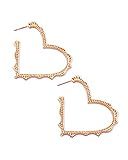 Kendra Scott Sophee Heart Hoop Earrings in Rose Gold | Amazon (US)