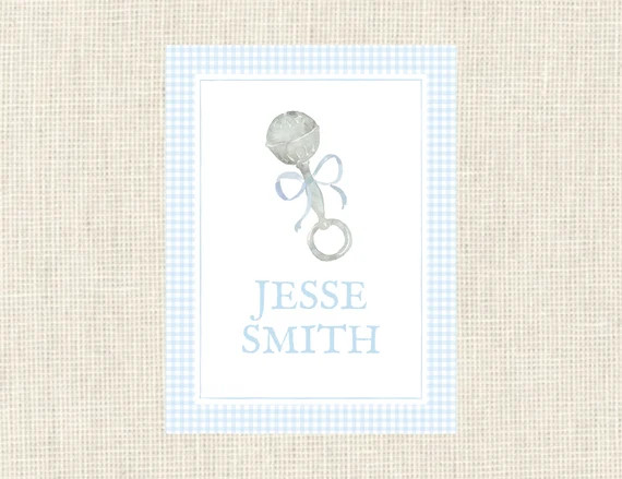 Baby Boy Diaper Bag Tag / Baby Rattle/ Baby Gift | Etsy | Etsy (US)