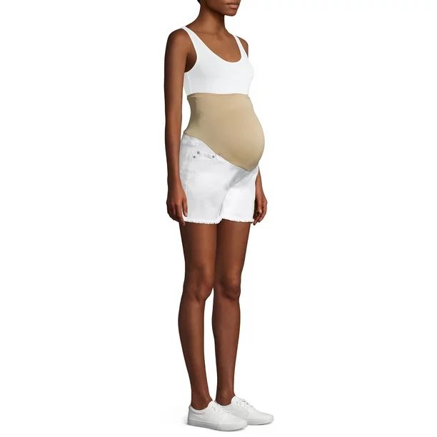 Time and Tru Maternity Cutoff Jean Shorts - Available in Plus Sizes | Walmart (US)