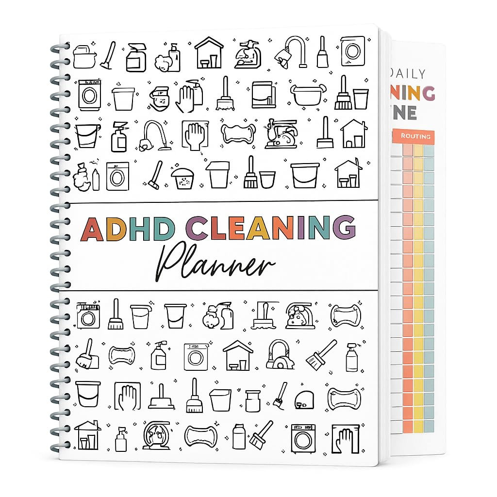 ADHD Cleaning Planner for Adults – Undated Daily, Weekly & Monthly Cleaning Schedule & Checklis... | Amazon (US)