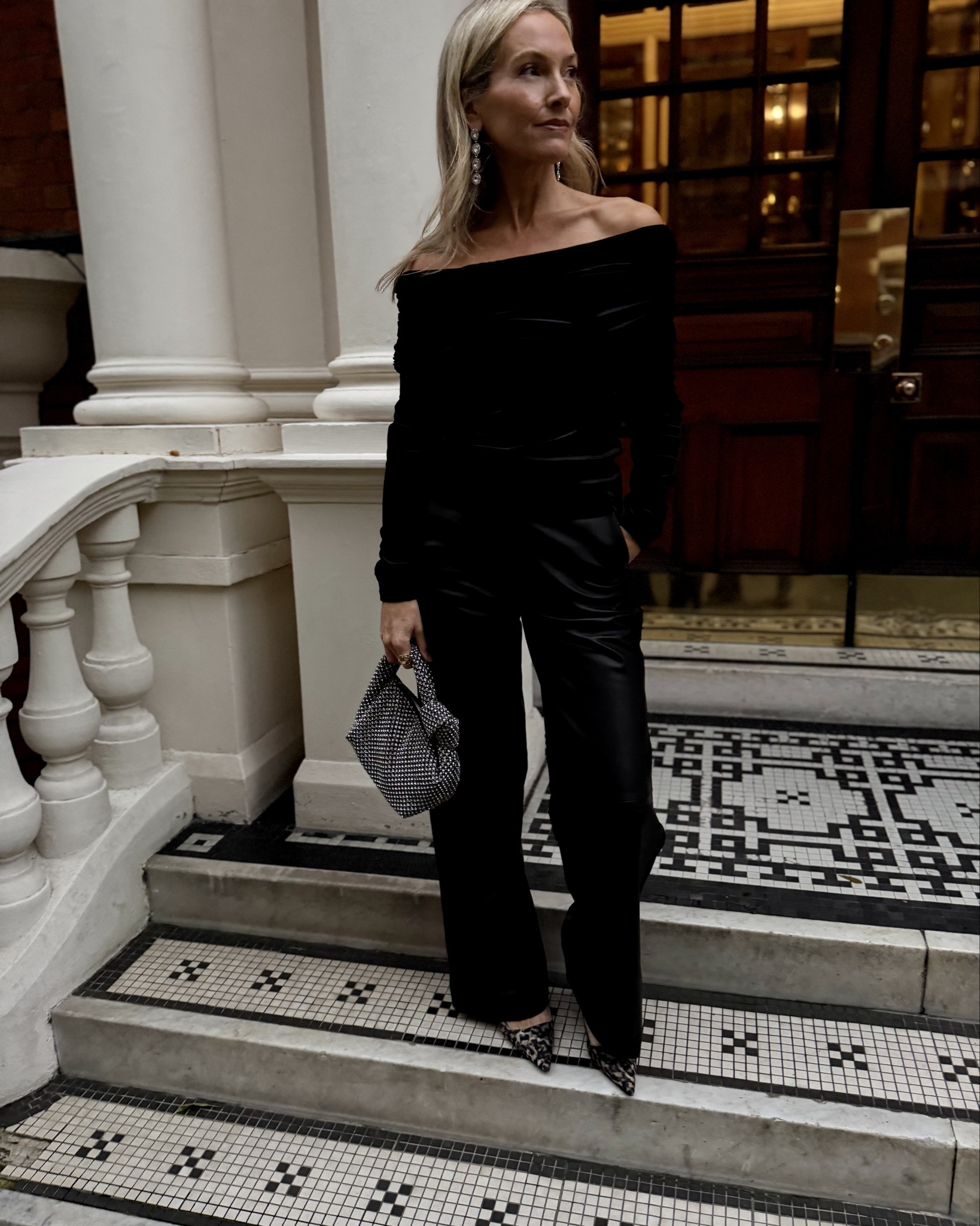 Leather trousers are always a key piece in my wardrobe but the great thing about this gorgeous wide leg pair is they are so versatile - they balance just as well a party top as they do with a knit and flats. 💁‍♀️✨

#LTKuk #LTKautumn #LTKpartywear
