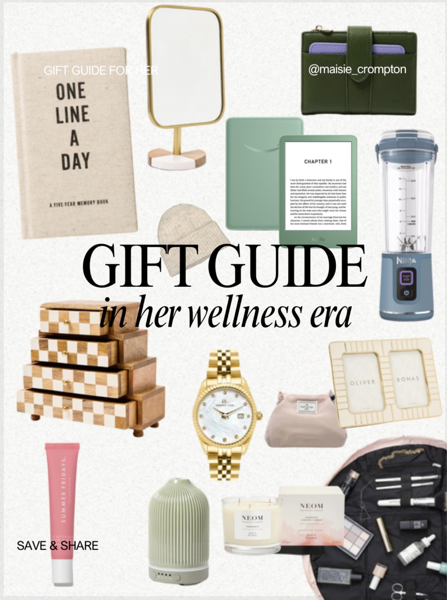 Gift guide for the girls that are focusing on taking care of themselves 