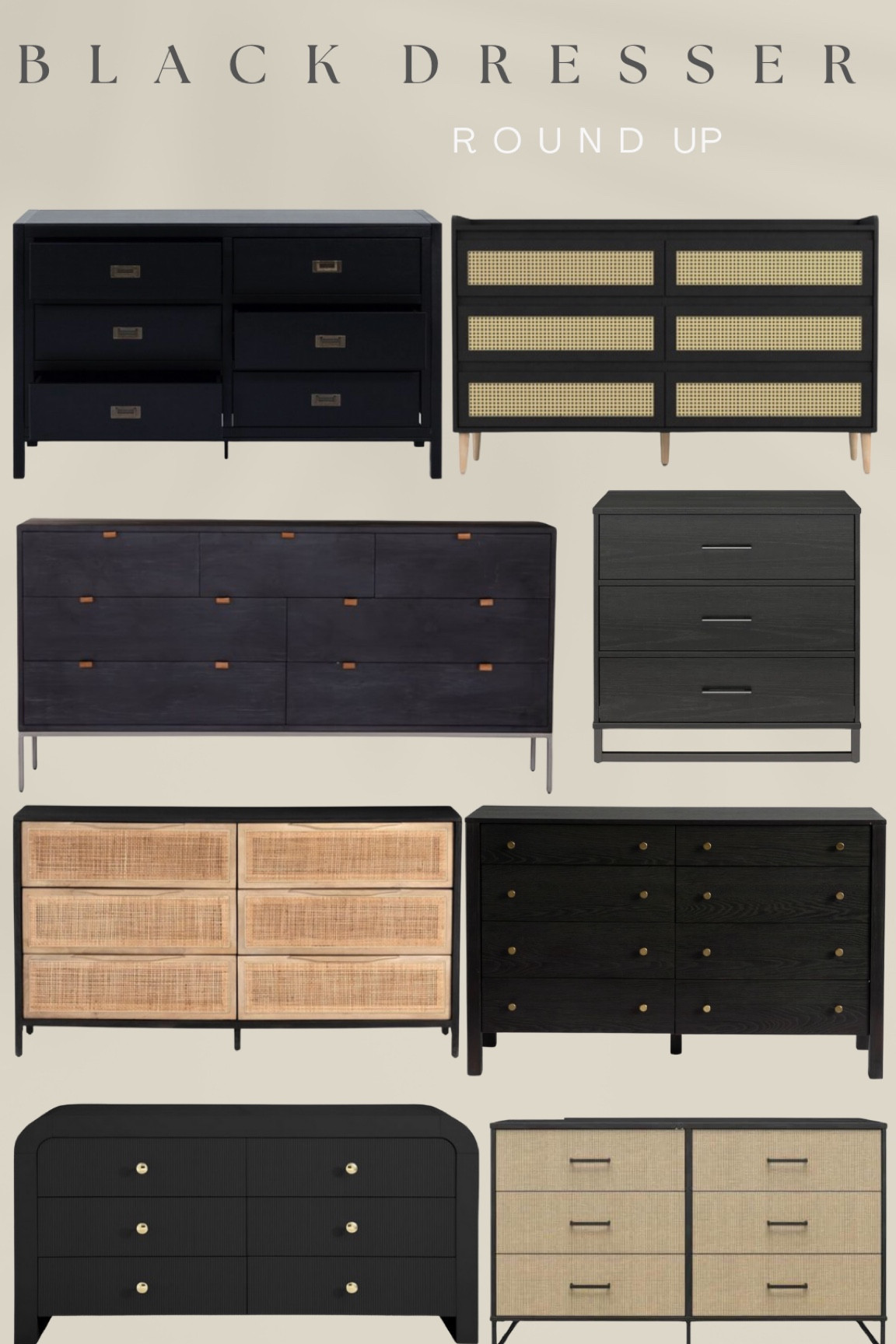 Black dressers round up! A variety of price points and styles to fit your home 

#dressers #furniture #ltksalealert #competition 

#LTKhome #LTKsalealert #LTKSeasonal