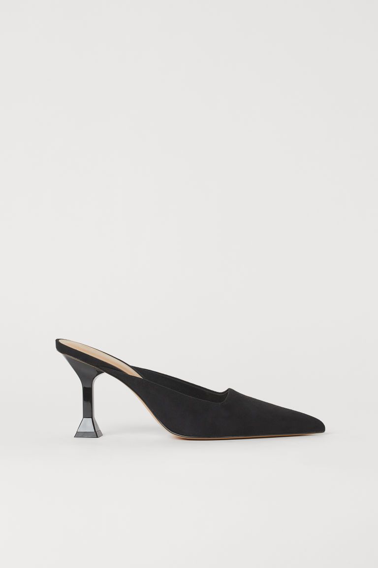 H & M - Pointed-toe Mules - Black | H&M (US + CA)