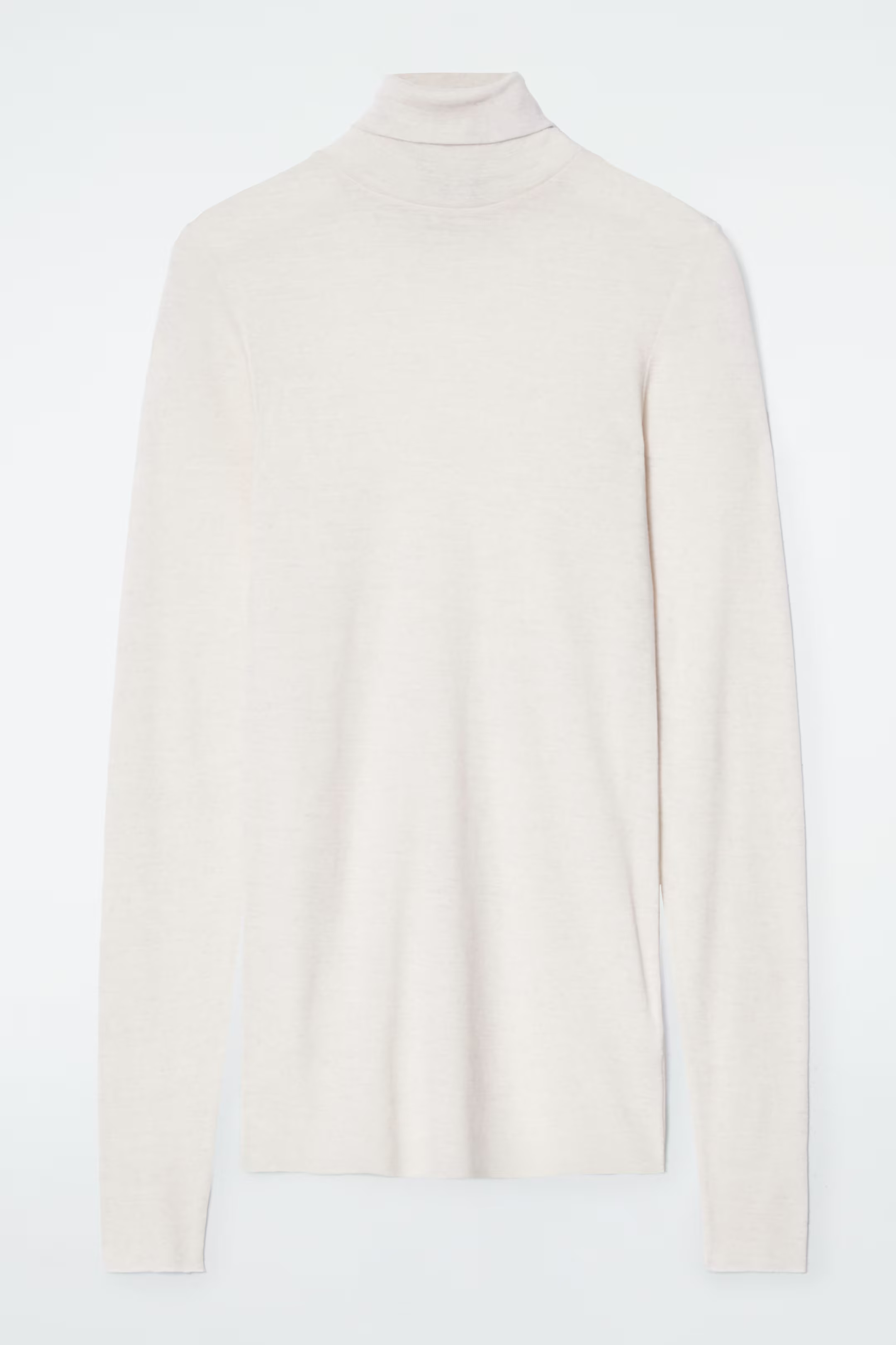 MERINO WOOL TURTLENECK TOP - WHITE | COS US | COS (EU)