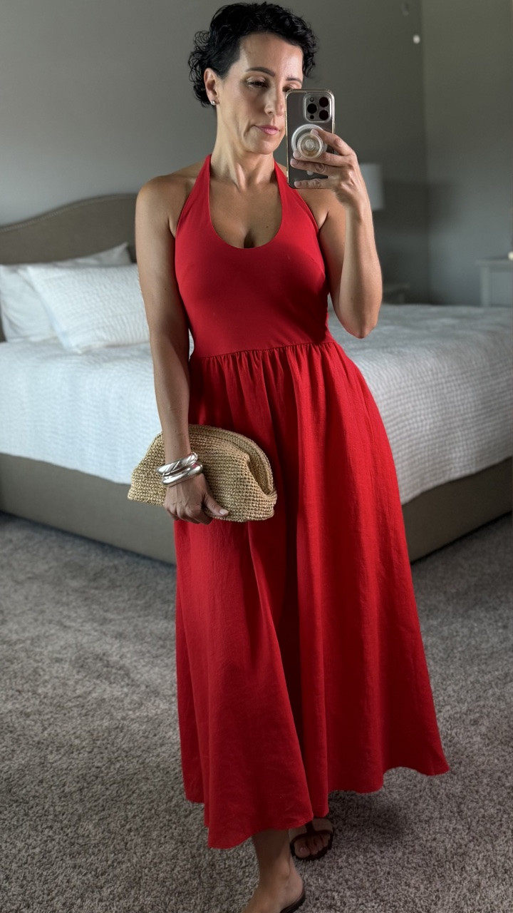 LOVE this A line dress. Linen and cotton 💥 50% off