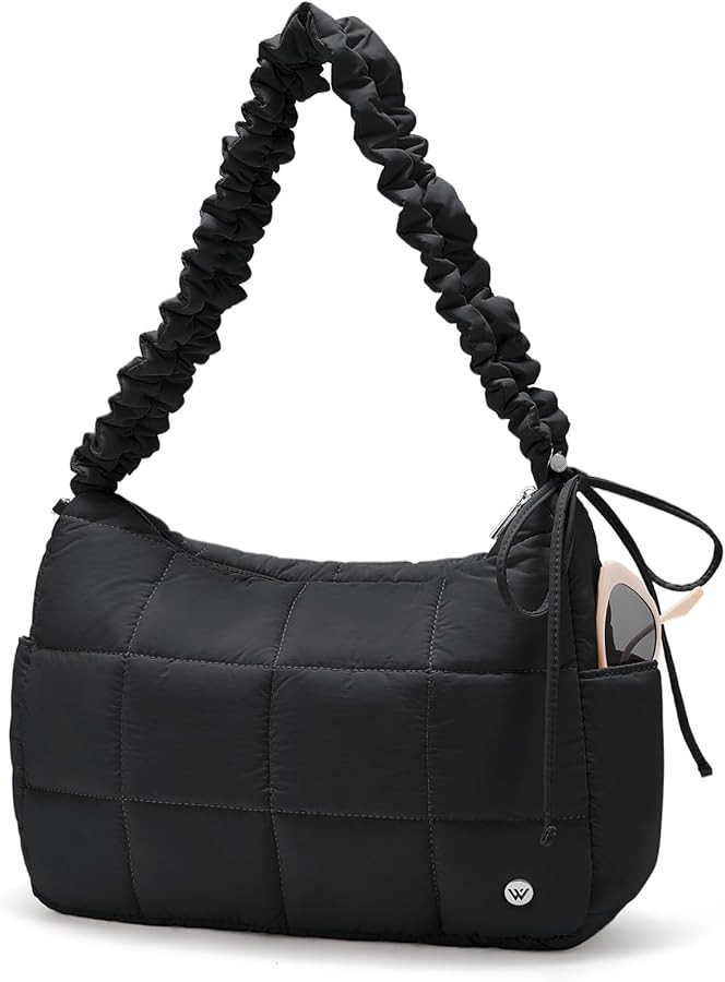 WESTBRONCO Medium Puffer Crossbody Bags for Women Nylon Shoulder Bag Quilted Hobo Bag Women's Han... | Amazon (US)