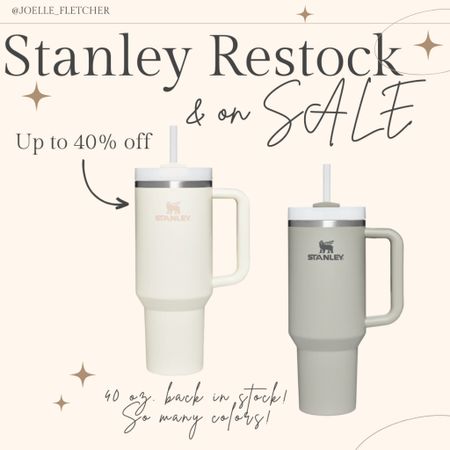 My favorite Stanley’s are restocked & on sale! Up to 40% off with code LTK! 

stanley | viral | restock | travel | sale 