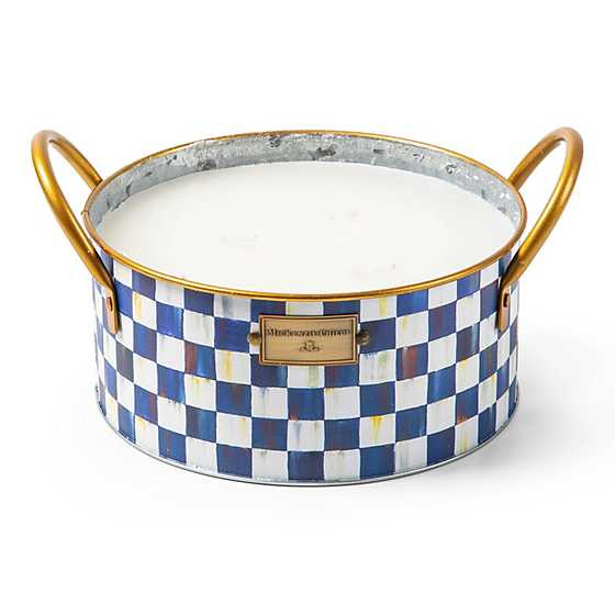 Royal Check Large Citronella Candle | MacKenzie-Childs