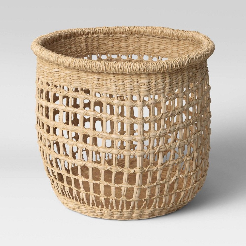 11" x 9" Decorative Woven Seagrass Basket Natural - Threshold™ | Target
