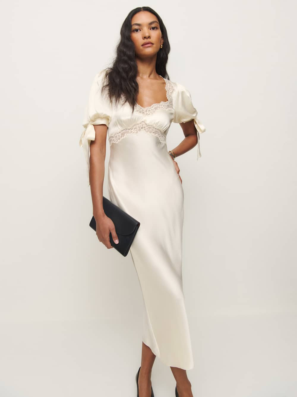 Petites Stella Silk Dress | Reformation (Global)