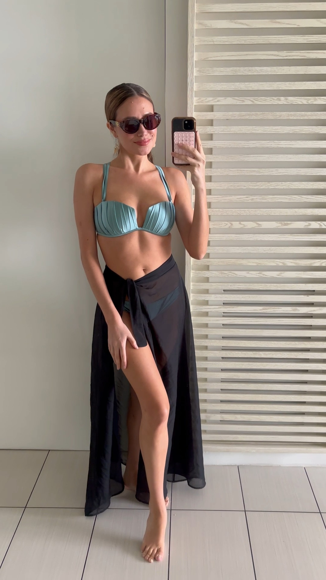 The top of this suit reminds me of shells. I’m feeling like a mermaid. The fabric sheen is so beautiful

#LTKootd #LTKSwim