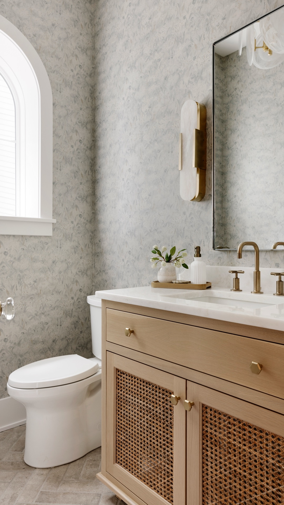 Find all of the pretty decor and selections we used in this beautifully designed powder bathroom. 

#LTKHome #LTKStyleTip