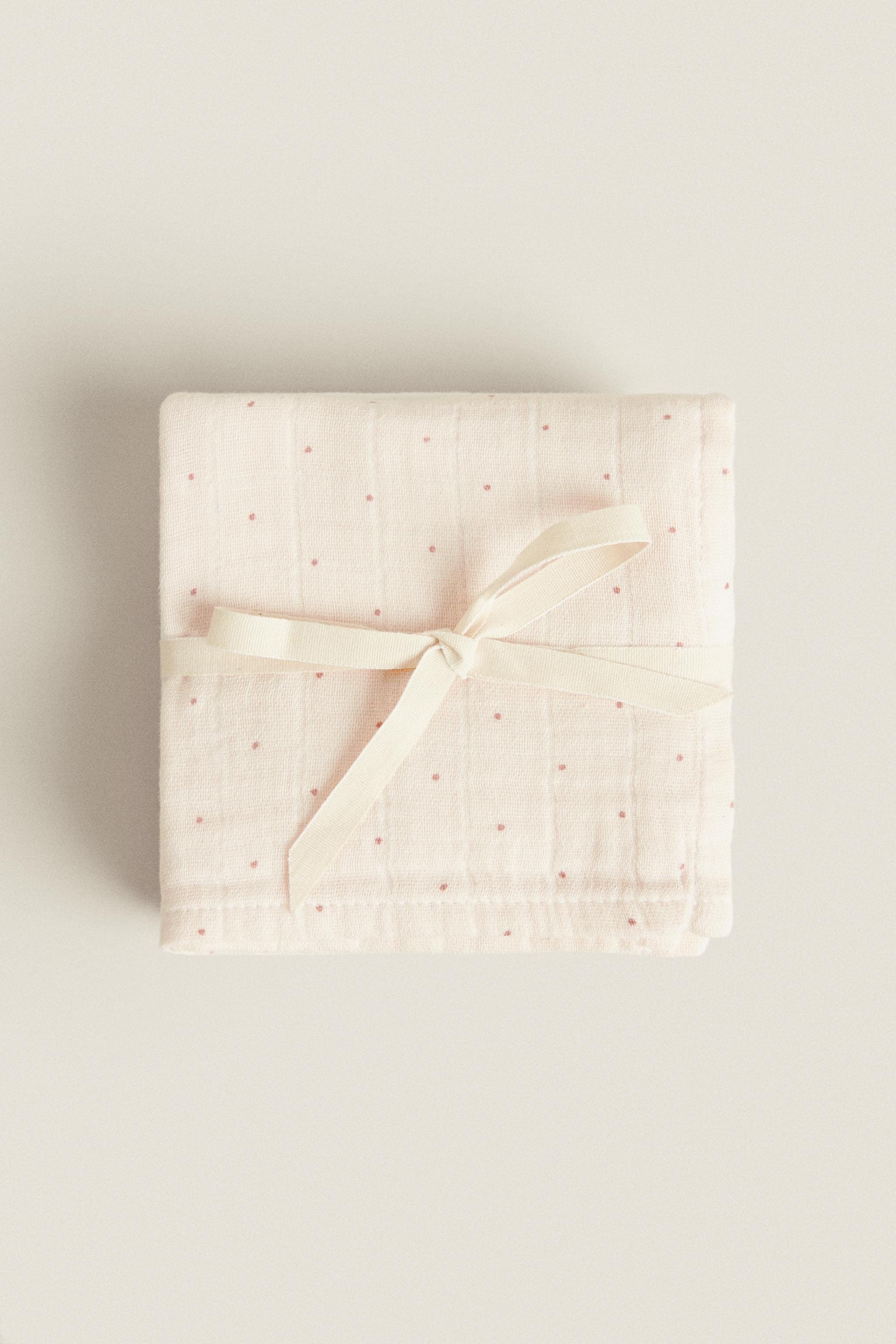 PACK OF MULTICOLOURED BABY MUSLIN CLOTHS (PACK OF 3) | Zara UK