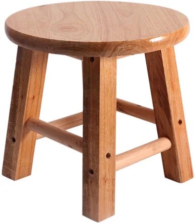Redwood Rover Wooden Step Stool Small Round Stool For Kids Adult Plant Stand Simple Wood Stool Di... | Wayfair North America