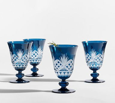 Antique Cut Glass Goblets - Set of 4 | Pottery Barn (US)